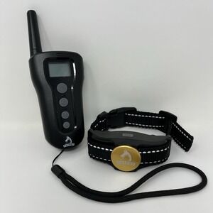 Patpet p-collar 320 Dog Training Collar with Remote Black Gold - UNTESTED AS-IS